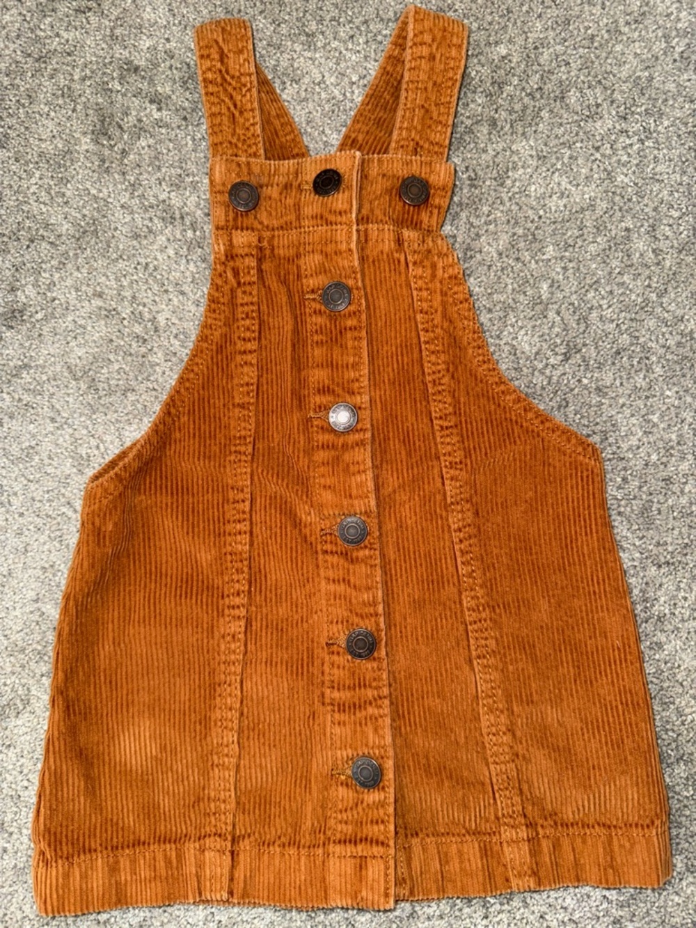 Gap - size XS - corduroy overalls dress